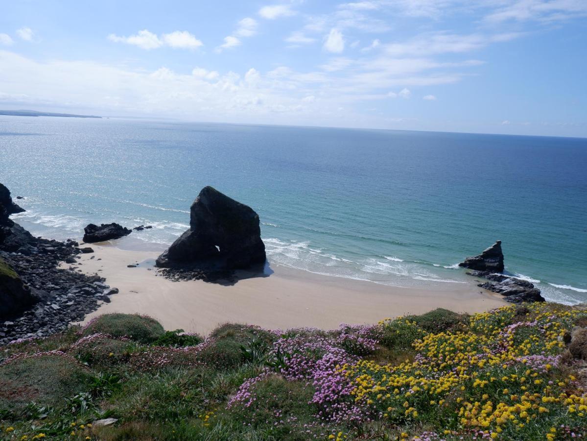 Polrunny Farm Sloe Cottage With A Sea View 博斯卡斯尔 外观 照片